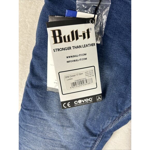 Bull-it Jeans Women’s Sz 6 SR6 Ocean 17 Slim Straight Cover Motorcycle NWT - Picture 4 of 12
